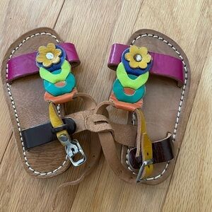 NEW Kids Huaraches colorful leather baby girl sandals handmade shoes